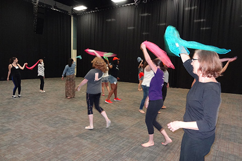 Future educators incorporate dance into their lesson